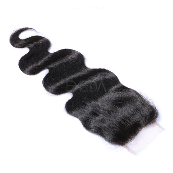 4*4 Lace Remy Hair Silk Base Size Top Body Wave Closure On Sale   LM199
